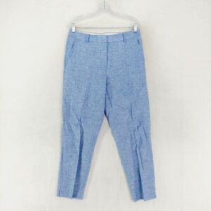 Talbots Skinny Ankle Curvy Light Blue Flat Front Business Casual Trousers P300